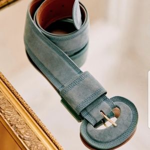 Sezane Jones Belt in Sea Green, size 80